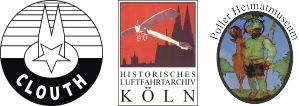Fort IV Bocklemnd Logos des Clouth Werksdenkmal, Historisches Luftfahrtarchiv Kln und Poller Heimatmuseum