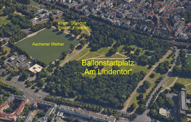 Startplatz Köln Ballone "Am Lindentor"
