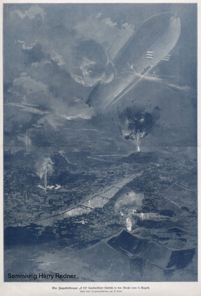 Bombardierung Lüttichs durch das Luftschiff Z VI "Cöln"