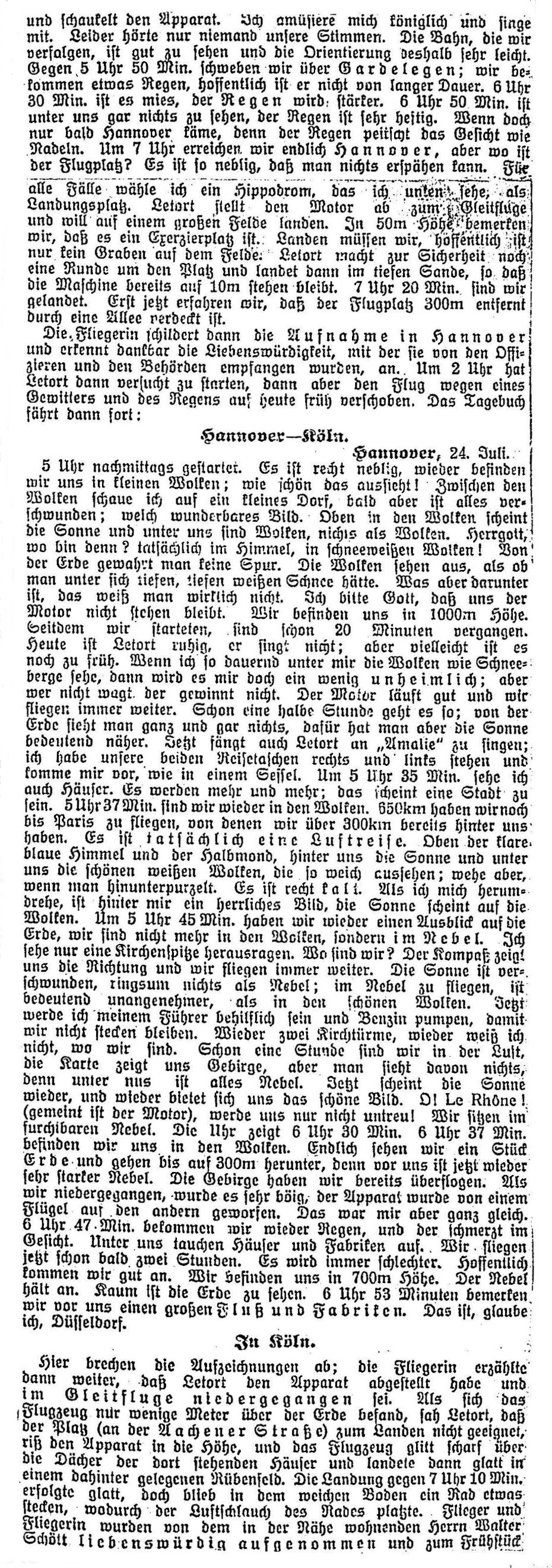 Zeitungsartikel Lon Letore und Lyubov Golanchikova in Kln auf dem Butzweilerhof - Teil 3