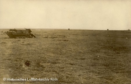 Zerstörte Panzer auf den Schlachtfeldern Frankreichs