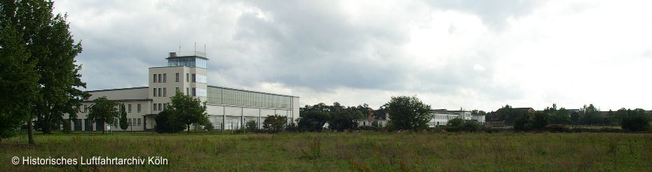 Turm der Luftaufsicht von 1936 Kln Butzweilerhof Aufnahme von 2010