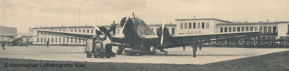 Schmierwagen fr l auf dem Flughafen Kln Butzweilerhof um 1936