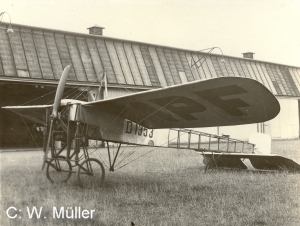 Blériot XI auf dem Kölner Flughafen Butzweilerhof