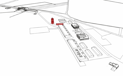 Grafik Flughafen Köln Butzweilerhof 1926