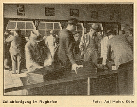 Zollkontrolle Flughafen Kln Butzweilerhof 1926