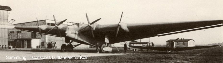 Junkers G 38 D-2000 Unter der linken Tragfläche hat die Kunstfugmeisterin