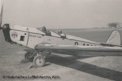 Jakob Möltgen Flugschule Butzweilerhof KCfL Klemm D-1916