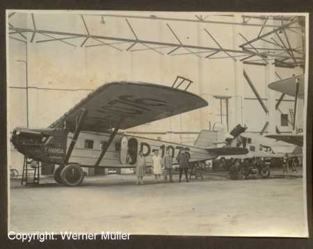 Dornier B Merkur Kennnummer D-1076 "Silberlöwe" auf dem Flughafen Köln Butzweilerhof