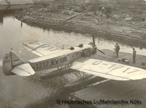 Flughafen Köln Wasserflugzeughafen Niehler Hafen Heinkel He12 "New York"