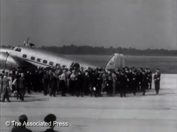 Ankunft von Neville Chamberlaine auf dem Flughafen Köln Butzweilerhof
