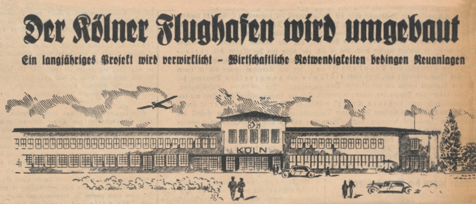 Planung des Flughafen Kln Butzweilerhof
