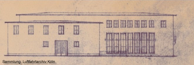 Architektenpläne Flughafen Köln Butzweilerhof