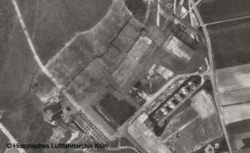 Tarnung des Flughafen Kln Butzweilerhof Einsatzflughafen E11/VI der Luftwaffe