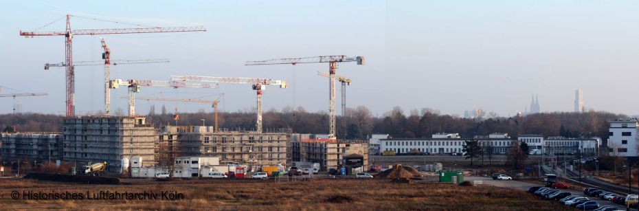 Bebauung des historischen Flughafen Kln Butzweilerhof