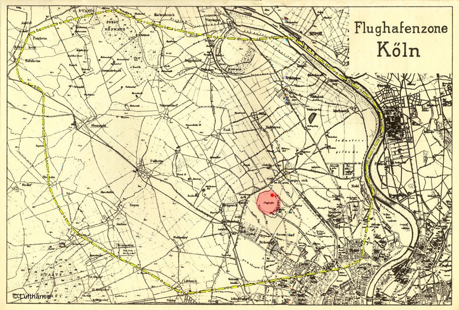 Die Flughafenzone des Flughafens Kln Butzweilerhof 1938