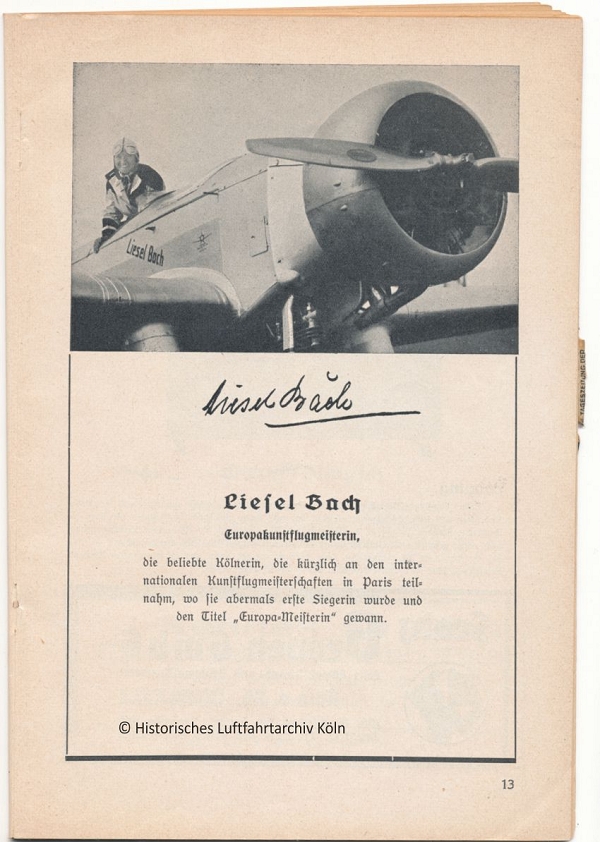 Programmheft des Volksflugtag 1934 in Kln auf dem Flughafen Butzweilerhof