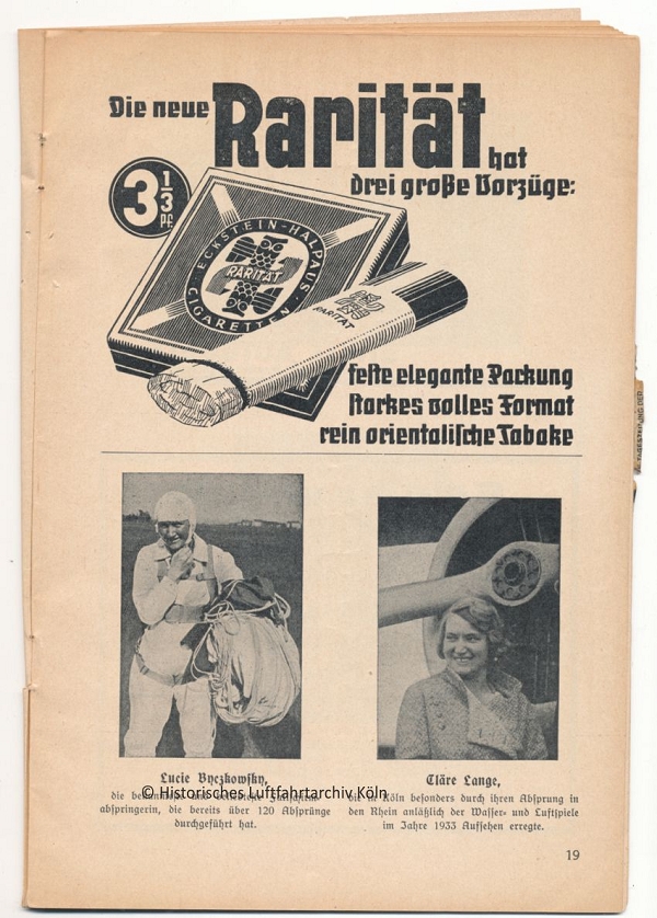 Programmheft des Volksflugtag 1934 in Kln auf dem Flughafen Butzweilerhof