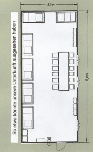 Unterkunftsbaracke der Luftwaffenhelfer