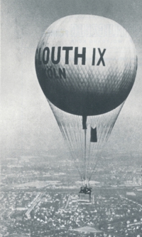 Der Ballon Clouth IX des Kölner Klub für Luftfahrt