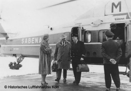 Wnterbetrieb des Hubschrauberflughafen Köln Venloerstraße
