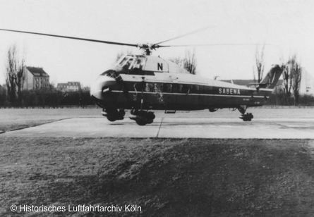 Sikorsky S-58 auf dem Hubschrauberflughafen Köln Venloerstraße
