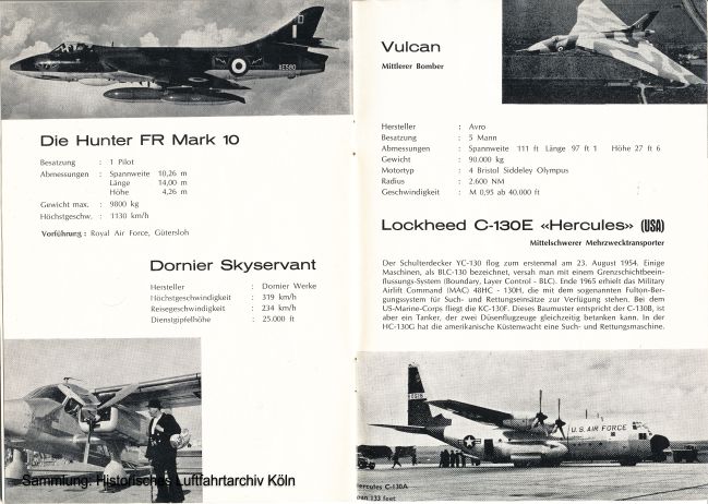 Programmheft des Groen internationalen Flugtages von 1968 auf dem Flugplatz Kln  Butzweilerhof