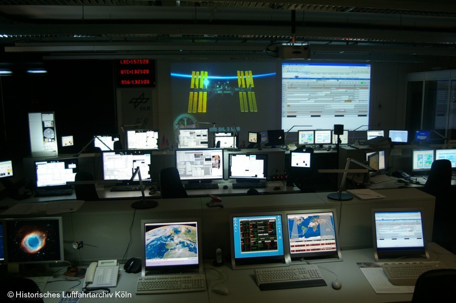 Kontrollraum für die ISS