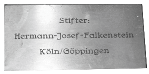 Stifter Hermann-Josef Falkenstein Butzweilerhof